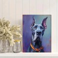 thumbnail image 2 of Great Dane Oil Painting Canvas Wall Art, Dog Portrait Print for Living Room Bedroom Office Hallway Dining Room Home Decor, 2 of 8