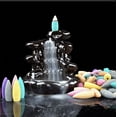thumbnail image 4 of Ceramic Backflow Incense Burner Home Decor Mountain Waterfall 097 & 40pcs Cones Gift, 4 of 5