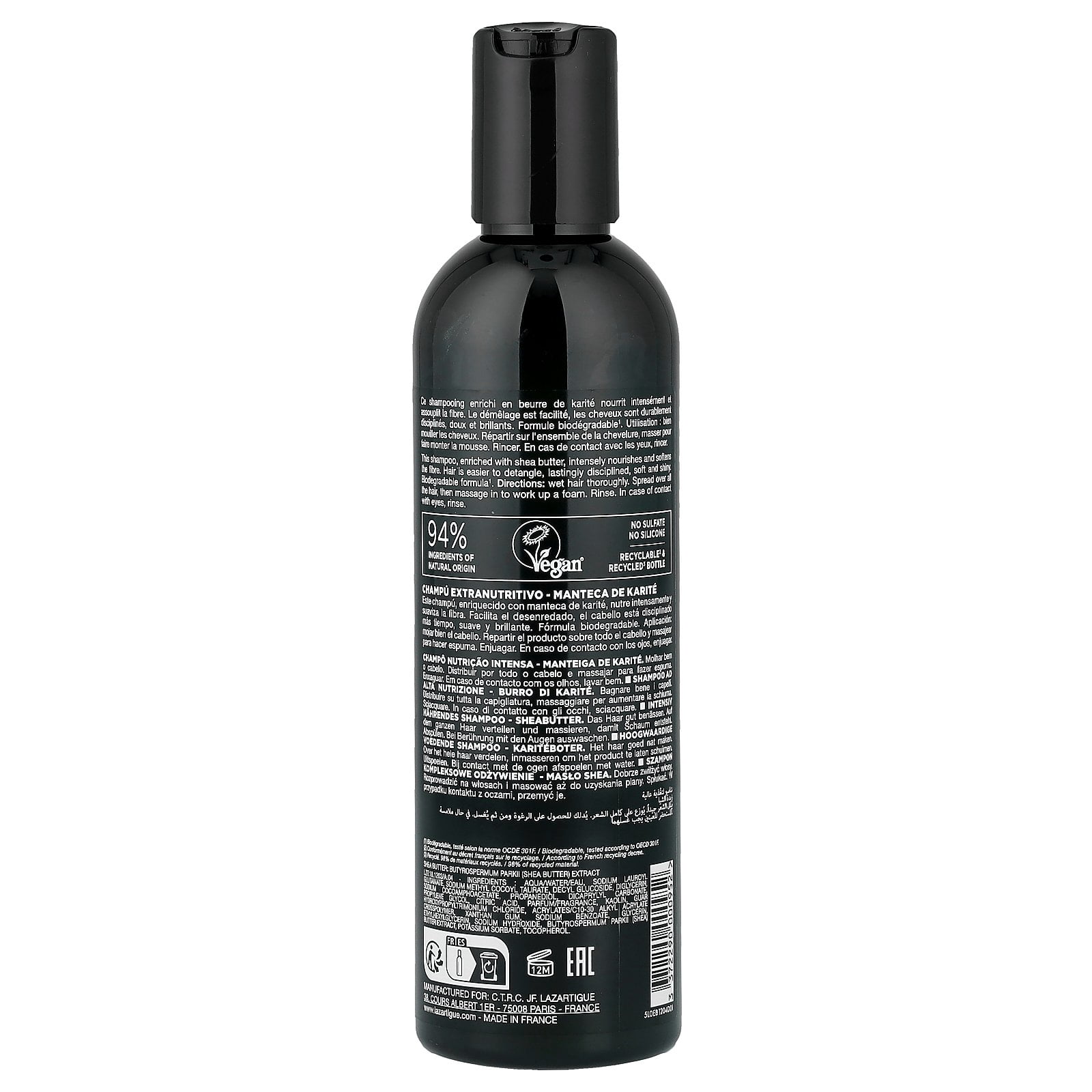 Lazartigue Nourish Shampoo, Dry, Thick Hair, 8.5 fl oz (250 ml)