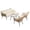 4PCS-A, variant on RADIATA 5 Pieces Beige Boho Outdoor Patio Furniture Sets with Double Egg Chair, Conversation Sectional Sofa Set with Side Table for Backyard