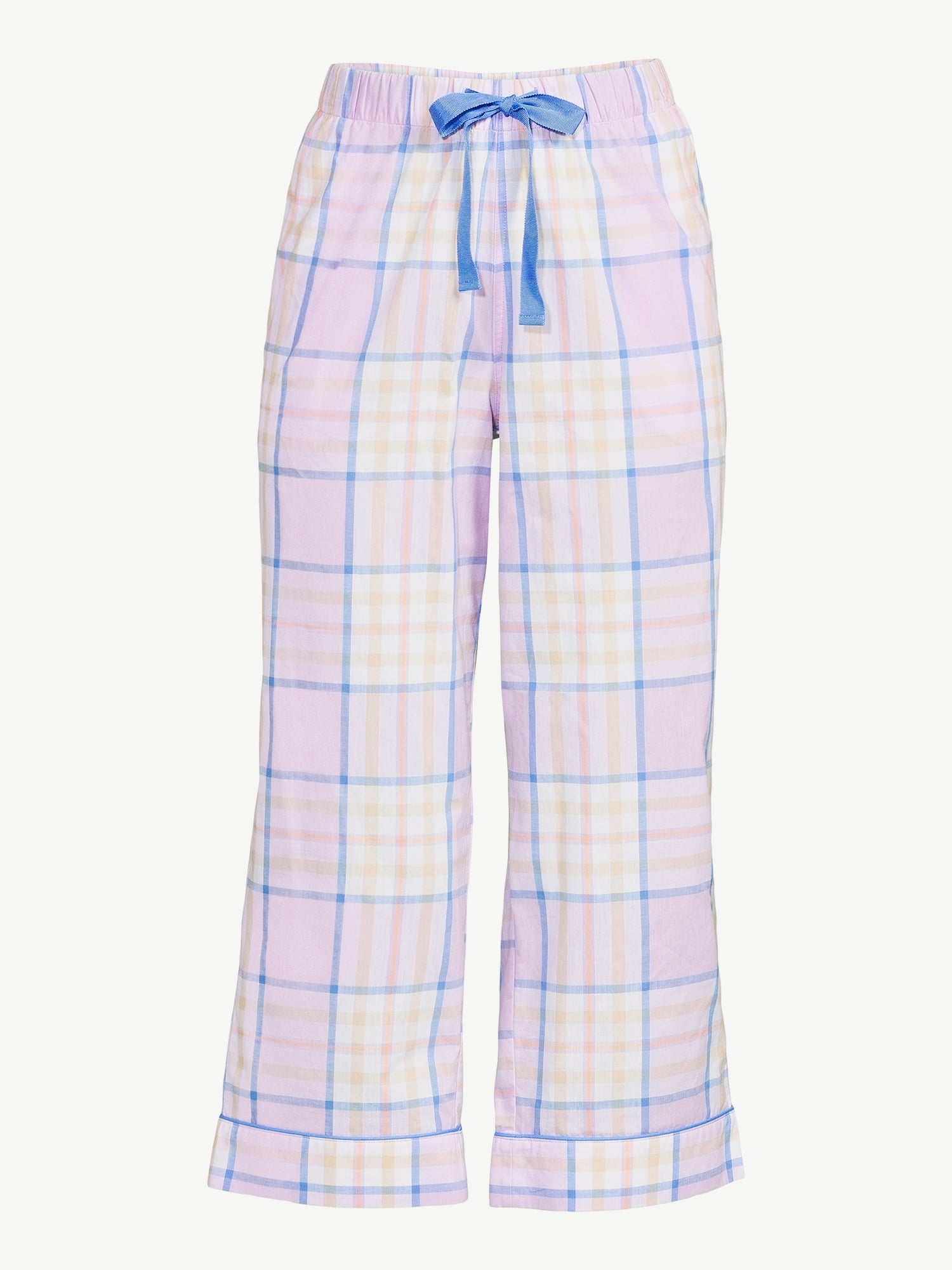 Joyspun Women's Woven Capri Pajama Pants, Sizes S to 3X - Walmart.com