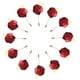 thumbnail image 1 of DIY 12 unids/lote novio Boutonniere boda seda rosa 3,5 cm flores accesorios graduación Pin Traje De Hombre decoración vino rojo, 1 of 5
