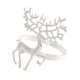 thumbnail image 4 of Anillos de servilleta con forma de ciervo, anillo de reno con forma de alce para servilletas de cena, porta servilletas Plata, 4 of 9