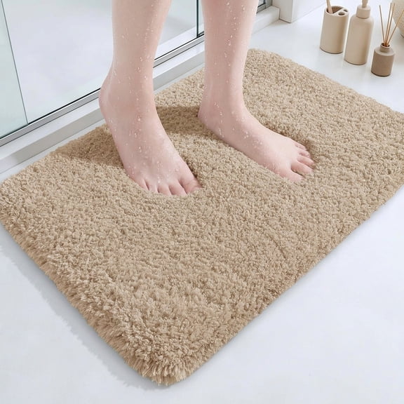 Microfiber Thick Bathroom Rugs Flurry Non Slip Bath Rug Ultra Soft Plush Absorbent Mathine Washable Luxury Toilet Set For Tab Sho