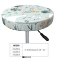 thumbnail image 2 of Goofa Goose and Doodle Flowers Printed Stool Covers Round, Waterproof Round Bar Stool Covers Anti-Slip Round Bar Stool Seat Cover with Elastic Bands Durable -, 2 of 7