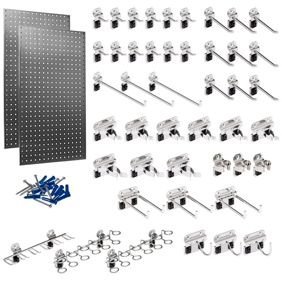 Triton Products® LOCBOARD LB2-Skit Pegboard,Silver,42-1/2 in H x 24 in W,PR