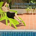 thumbnail image 6 of Aoodor Outdoor Adirondack Ottoman, HDPE Adirondack Chair Ottoman, Outdoor Patio Weather Resistant  for Patio, Porch, Backyard, Garden, Lawn, Deck - Green, 6 of 8