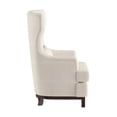 thumbnail image 4 of Davi Beige Textured Upholstery Tufted Back Wingback Chair, 4 of 5