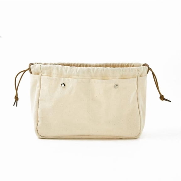 CEORPER Travel Canvas Makeup Bag for Women Multifunctional Portable Cosmetic Toiletry Organizer Storage Pocket Drawstring Pouch
