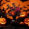 thumbnail image 4 of Halloween Flowers Branches Wreath,Halloween Pumpkin Decorations Glitter Skull,Gothic Floral Decor Artificial Flowers Berry Stems For Vase, 4 of 5