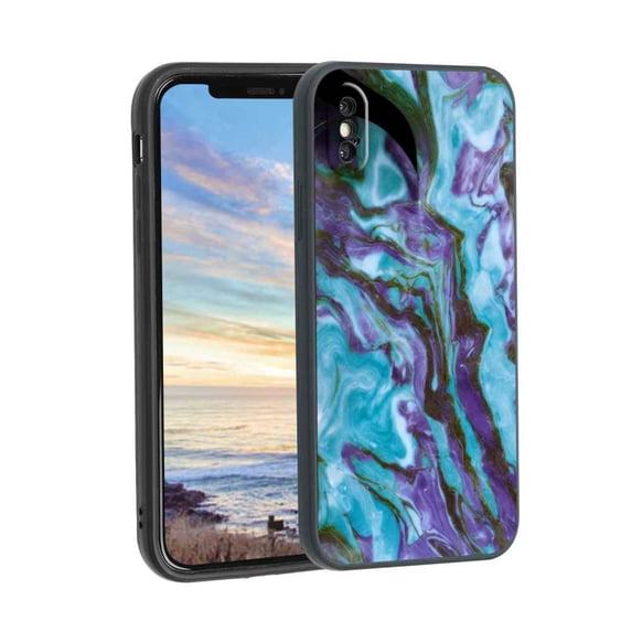 Compatible with iPhone XS Max Phone Case, Marble-Protective-122 Case Men Women, Flexible Silicone Shockproof Case for iPhone XS Max