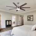 thumbnail image 4 of Noaman 62 inch Brushed Nickel Smart Ceiling Fan with LED Light and Remote Control, DC Motor, Plywood Blades, 4 of 12