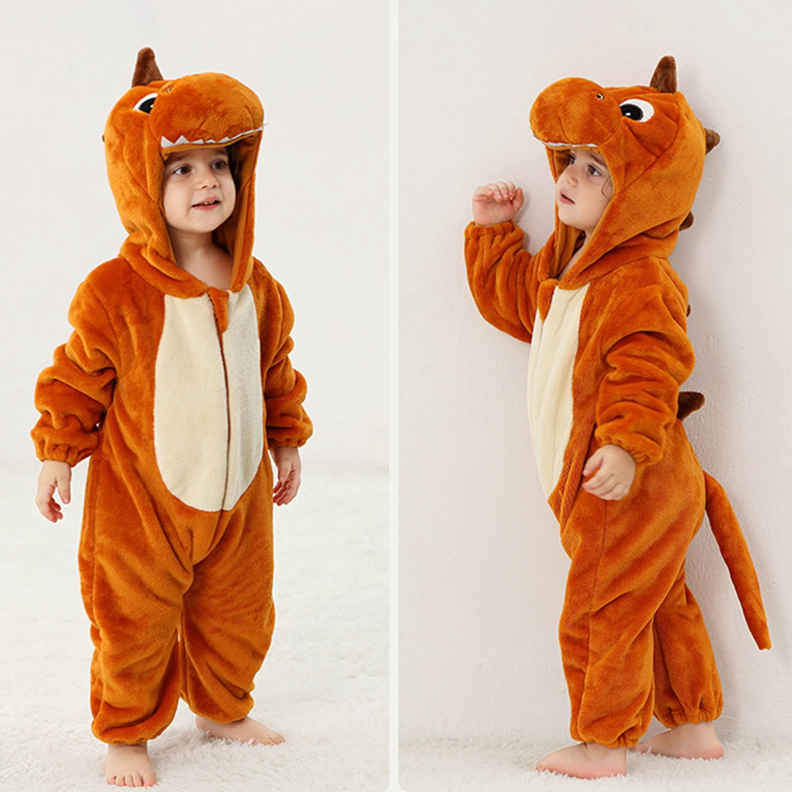 Toddler Baby Boy Girl Hooded Jumpsuit Animal Outfit Long Sleeve Bodysuit Baby Girl Christmas Pajamas Outfit Girl 1-2 Years