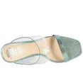 thumbnail image 4 of Vince Camuto Ashta Holographic Clear Wrapped Stiletto Mule High Heeled Sandals (Multi Blue, 9), 4 of 6