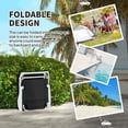 thumbnail image 5 of Outsunny Folding Chaise Lounge, Outdoor Sun Tanning Chair, 4-Position Reclining Back, Armrests, Mesh Fabric, Black, 5 of 9