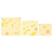 3pcs Reusable Beeswax Food Wrap Organic Bees Wax Wrap for Bread Cheese Sandwich