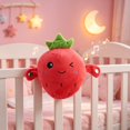 thumbnail image 4 of Interactive Plush Strawberry Toy, Musical Beat Sensing Soft Stuffed Doll Family Interaction Game Hand Eye Coordination Skill Learning Cognitive Development Fun Soft OPP Bag Rechargeable, 4 of 5