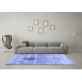 thumbnail image 3 of Ahgly Company Indoor Square Persian Blue Traditional Area Rugs, 3' Square, 3 of 4