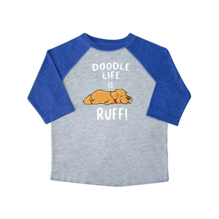 

Inktastic Doodle Life is Ruff! Golden Doodle Gift Toddler Boy or Toddler Girl T-Shirt