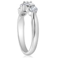 thumbnail image 2 of Pompeii 1/2ct Round Diamond Wedding Ring 14K White Gold Five Stone (G,I1), 2 of 3