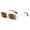 Brown, variant on Men Metal Rimless Outdoor Reading Sunglasses - Rectangular Fashion Full Lens Tinted Readers