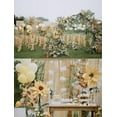thumbnail image 3 of AIR-Wedding Arch Draping Fabric Champagne Chiffon Fabric Drapery 2 Panels Ivory Backdrop Curtain Wedding Arch Drapes Sheer Curtains Wedding Backdrop for Reception Birthdays Party Ceiling for Ceremony, 3 of 4