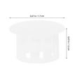 thumbnail image 2 of Supvox 100pcs White Round Plastic Plugs For Furniture Hole Cover Snap-in Design For Homeowners, 2 of 8