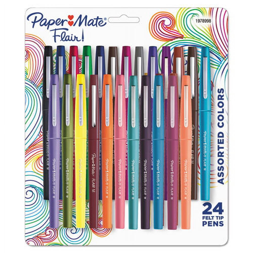 Papermate Pens Flair Felt Tip Porous Point Pen, Stick, Bold Mm