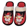 thumbnail image 1 of Zapatos Algodón para El Casa Alce Navideño Unisex Antideslizantes Clima, 1 of 9