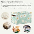thumbnail image 5 of GZHJMY Beautiful Little Daisies Large Storage Basket 1 Pack,Collapsible Toy Storage Box Waterproof Laundry Basket with Handle for Home Closets, Offices, Bedroom, 5 of 7