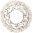 thumbnail image 1 of Round Macrame Wall Decoration Boho Handmade Woven Wall Hanging, 32*32 - Style 1, 1 of 5