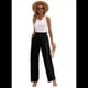 thumbnail image 2 of Pantalones Anchos de Mujer, Talla XXL, Color Negro, 2 of 8