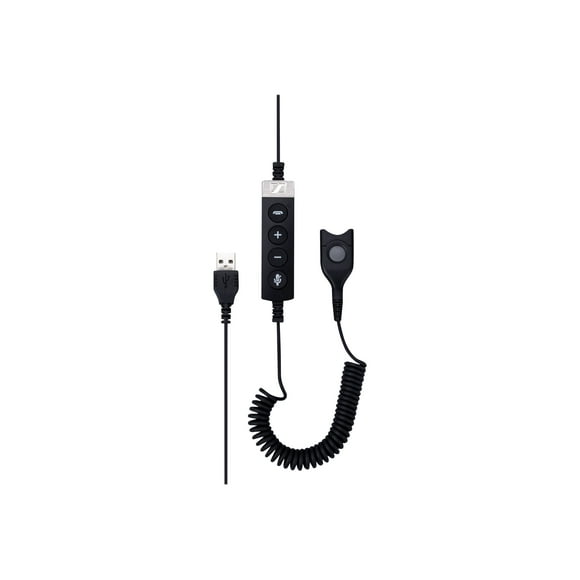 EPOS USB-ED CC 01 MS - Headset cable - USB male to EasyDisconnect male - 5.3 ft - coiled - for IMPACT SC 230, 260, 630, 660