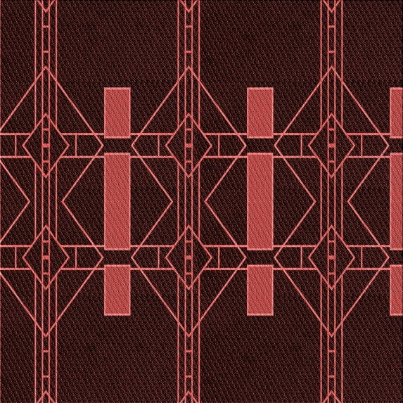 Ahgly Company Indoor Square Patterned Chocolate Brown Area Rugs, 6' Square