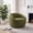 Green, variant on FOROUTIA 360° Swivel Barrel Chair, 33.5" Oversized Teddy Fleece Accent Chair, Modern Upholstered Round Swivel Armchair for Living Room, Bedroom, Office, Lounge, Gray