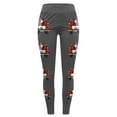 thumbnail image 3 of WILLBEST Leggings de Entrenamiento de Cintura Alta Para Mujer, Pantalones de Yoga Suaves y Elásticos Con Estampado Navideño, Diseño de Bloques de Color Para Fitness y Running. Extra Grande, 3 of 4