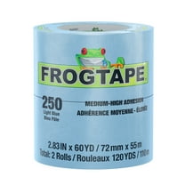 FrogTape 250 Performance Masking Tape - Light Blue, 2 Rolls, 2.83 in. x 36 yd.