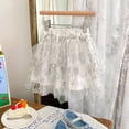 thumbnail image 2 of EnJoCho Festive Tulle Tutu Skirt Tutu Skirt For Toddlers Baby Girls Soft Fluffy Tutu Skirt Toddler Party Girl Mesh Tutu Snowflake Print Dance Princess Skirt, 2 of 6