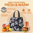 thumbnail image 5 of Pioneer Flower Floral Print Pattern Insulated Lunch Bag for Women & Adults,Large Portable Soft Cooler Lunch Bag,Thermal Food Storage Tote with Pearl Cotton,8.66L,8.75x5.75x9.5 Inch, 5 of 6