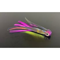 ISLAMORADA FLYERS Small Double Skirt 5" Black & Purple Soft Lures