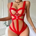 thumbnail image 2 of Gibobby Conjunto de lencería Sexy Ropa Dormir Mujer Sexy Accesorios erotico Ropa Sexi para Mujer lencería de Princesa Brasier y calzon Mujer Tanga Sexy Mujer(Rojo, M), 2 of 5