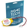 thumbnail image 1 of Rome Tech CR2032 CMOS Battery for HP ProBook 645 G2 / Dell Vostro 5320 / HP Elitebook 8460P- Laptop Backup BIOS RTC 3V CR 2032 Battery with 2 Wire Medium Cable Long Connector, 1 of 3