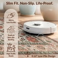 thumbnail image 6 of Design&I 8'x10' Washable Area Rug Vintage Boho Ornate Bordered Symmetry Distressed Scroll Border for Living Room, Family Extra Large Skid-Resistant Low Profile, 6 of 7