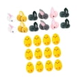 thumbnail image 3 of Huevos de Pascua más rellenos, juguetes de peluche de animales con muñecas de rellenos rellenos de caja de regalo para niños y niñas regalos 12 set, 3 of 8