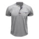 thumbnail image 4 of pstuiky camiseta de hombre, Blusa de manga corta con cuello vuelto, bolsillos y botones de colores lisos para hombre camisas casuales para hombre xl, 4 of 8