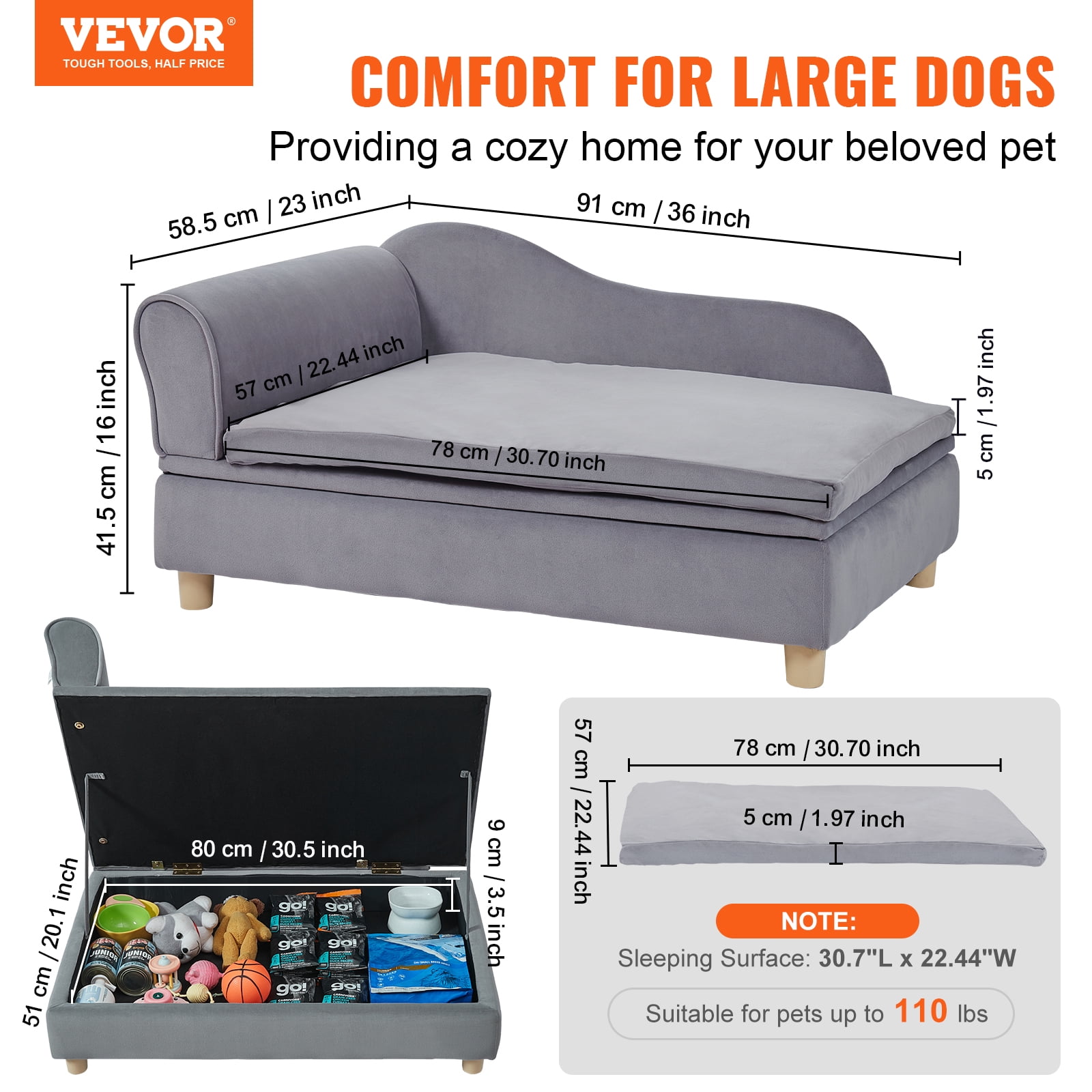 Dog sofa for large dogs hotsell