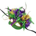 thumbnail image 1 of Mardi Gras Mask Masquerade Mask Half Face Mask Halloween Party Mask Carnivals Mask Evening Proms Mask Section 4, 1 of 4