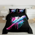 thumbnail image 2 of Homewish Baseball Game Bedding Comforter Set,Watercolor Splashing Ink Twin Comforter Sets,Sport Theme Bedding Set For Kids,Breathable Home Decor Reversible,2 Pieces, 2 of 8