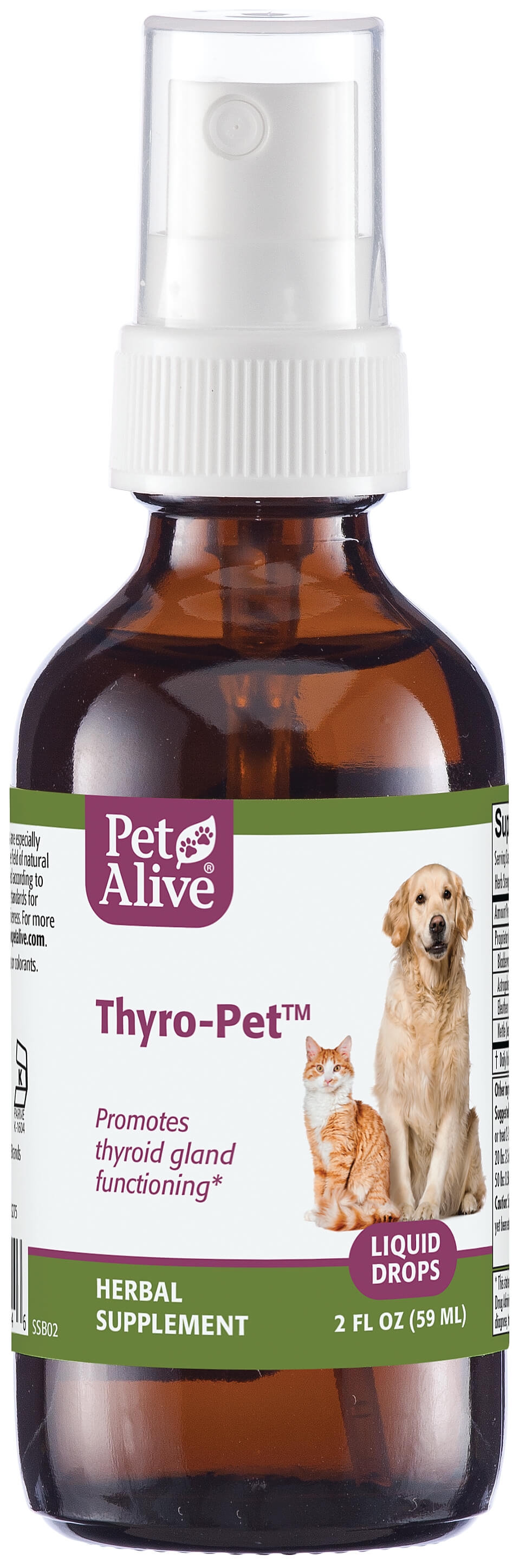 PetAlive ThyroPet All Natural Herbal Supplement Promotes Normal