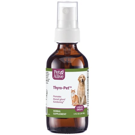 PetAlive Thyro-Pet - All Natural Herbal Supplement Promotes Normal Thyroid Gland Functioning in